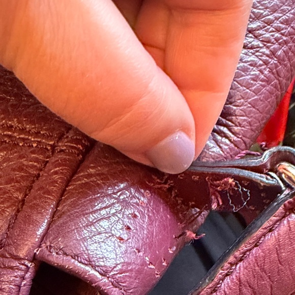 Kate Spade Burgundy Shoulder/ Crossbody Bag - Picture 10 of 11